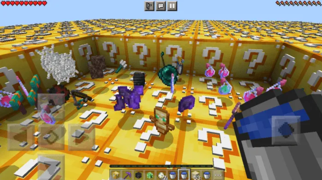 Lucky Blocks addon for Minecraft PE 1.20.15