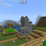 Seed: Spawn On Village House Rooftop