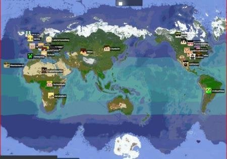 1:4000 Scale Map of Earth Minecraft Map