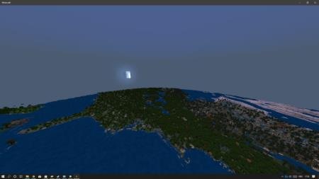 Scale Map of the Earth in Minecraft 