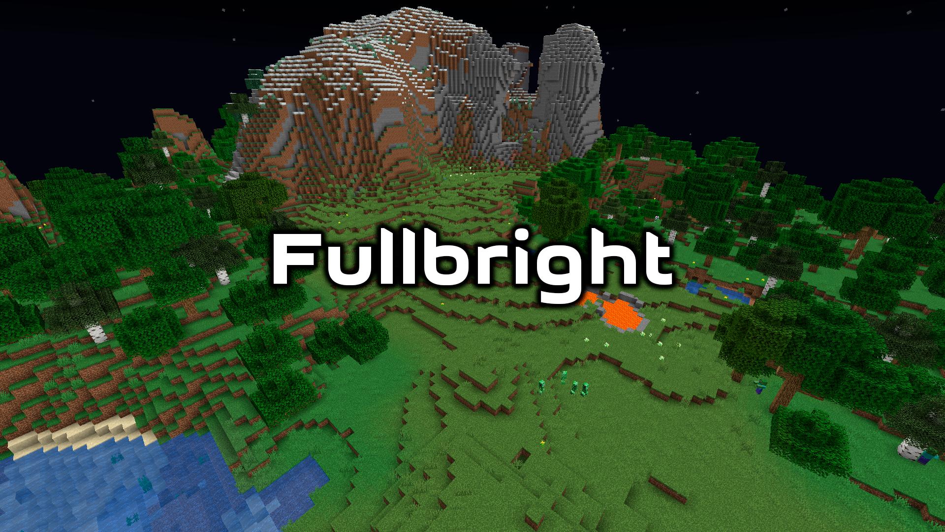 Fullbright texture pack. Фулбрайт майнкрафт. Текстур пак Фулбрайт. Fullbright для майнкрафт 1.12.2. Night Vision Minecraft.