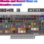 Cheats and secret items in the creative menu